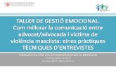 TALLER DE GESTIÓ EMOCIONAL.  presentat a l' Il.lustre Col.legi d'advocats de Barcelona 2012