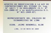 Colegio De Economistas, Da Aportes A La Ley De Contrataciones