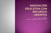 Innovación educativa con recursos  abiertos. Semana 1