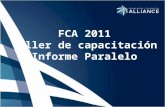 2011 FCA Shadow Report Training SP