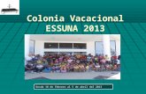 Presentacion de fotos del campamento vacacional en la Escuela Superior Naval Cmdte "Rafael Morán Valverde"