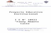 PROYECTO EDUCATIVO INSTITUCIONAL 2015