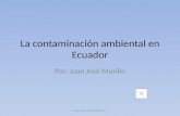 La contaminación ambiental en ecuador