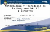 Metodologia Y Tecnologia De La  Programación, I I B I M