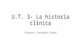 Conceptos clave históricos de la historia clínica