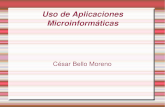 Uso de aplicaciones microinformaticas