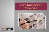 3. Lista Nominal de Electores