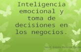 Inteligencia emocional y toma de decisiones
