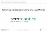 Taller SEM Optimizacion Campañas Adwords