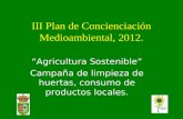 III Plan de Concienciación Medioambiental. Abril 2012