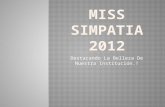 Miss simpatia 2012