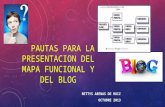 Pautas para la Presentación del Mapa Funcional y del blog- Bettys Arenas