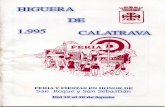 LIBRO DE FERIA Y FIESTAS HIGUERA DE CALATRAVA 1995