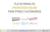 Descubre cómo funcionan las Plataformas de promoción online para Pymes y Autónomos