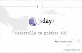 JSDays Desarrolla tu primera API