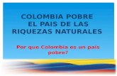 Colombia un pais pobre