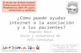 “¿Cómo puede ayudar internet a la asociación y a los pacientes?”. Ángeles Roca.