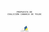 Propuesta Coalición Canaria de Telde: Mejorar la gestión.