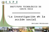 Investigacion en la accion social