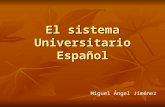 El sistema universitario español