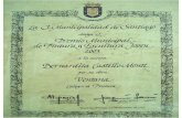 Diploma premio municipal