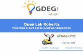 Presentación de Open Lab Roberta en GDEG 2015