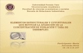 Elementos Estructurales Y Coyunturales Que Motivan La Aparición De La Concentración De Población Y Tasa De Desempleo.
