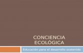 Conciencia ecológica p.inv.pictorica 2-2012