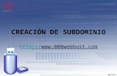 Creación de subdominio - 000webhost