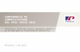 #CompetitividadCAPV Presentación de José Ignacio Zudaire Petronor-Energía