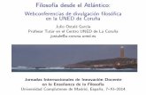Filosofía desde el Atlántico: Webconferencias de divulgación filosófica en la UNED de Coruña