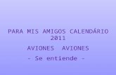 Calendario aviones...
