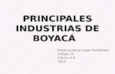 Principales Industrias de Boyacá