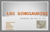 Los dinosaurios webquest