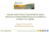 Directrices Voluntarias para Políticas Agroambientales en América Latina y el Caribe.