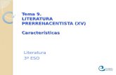 T9. Literatura prerrenacentista. Características