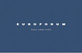 Folleto Euroforum Reuniones y Eventos
