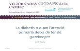 Conferència a les Jornades GEDAPS