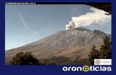 Actividad volcánica del popocatépetl del 09 de abril de 2015