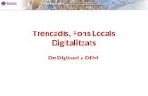 Trencadís, fons locals digitalitzats: del Digitool al DEM