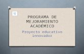 E actividad 3- Proyecto de Innovación Educativa