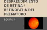 Retinopatía del prematuro, desprendimiento de retina