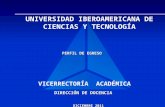 Universidad iberoamericana de ciencias y tecnologãa perfil de egreso