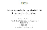 Panorama regulación internet redes lima 10 de abril 2012