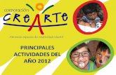Principales actividades cre arte 2012