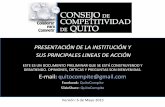 Introducción al Consejo de Competitividad de Quito y sus estrategias