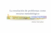 La resolución de problemas como recurso metodológico