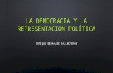 La representación política: Definiciones, alcances y salidas antes una crisis de representación - Enrique Bernales