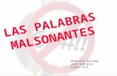LAS PALABRAS MALSONANTES♥