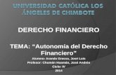 Autonomia del derecho financiero